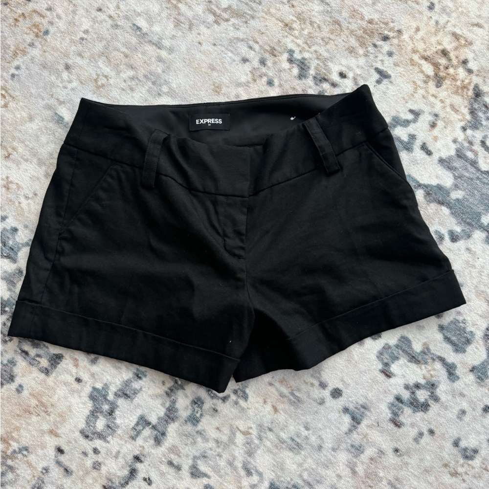 Black dress shorts